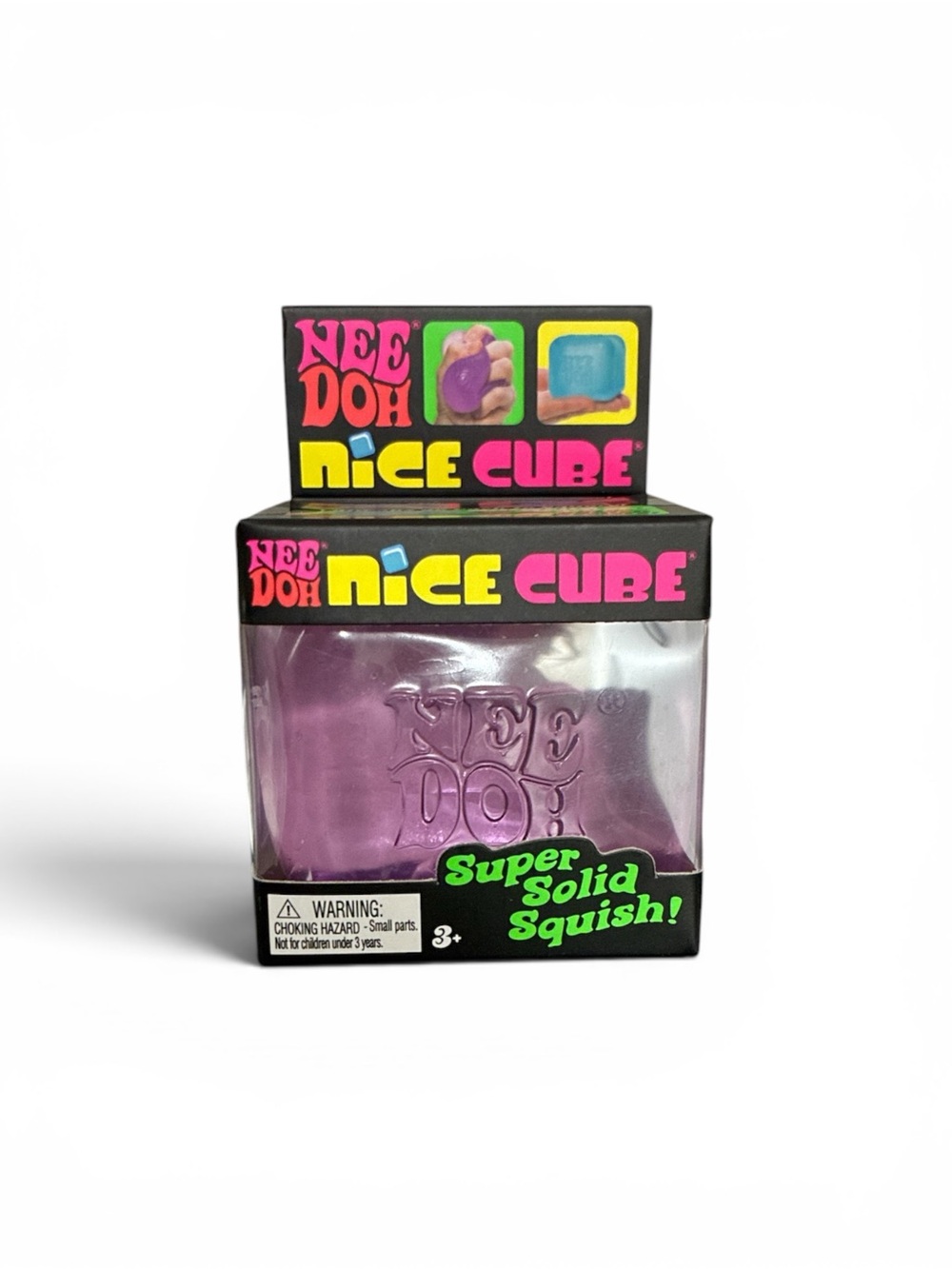 NeeDoh Nice Cube Super Solid Squish - NWT Rare Purple